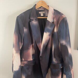 H&M Blue/Cream Blazer